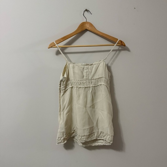 Vintage Y2K Cream Juicy Couture Camisole Blouse Sleeveless Tank Top Coquette - Picture 9 of 16